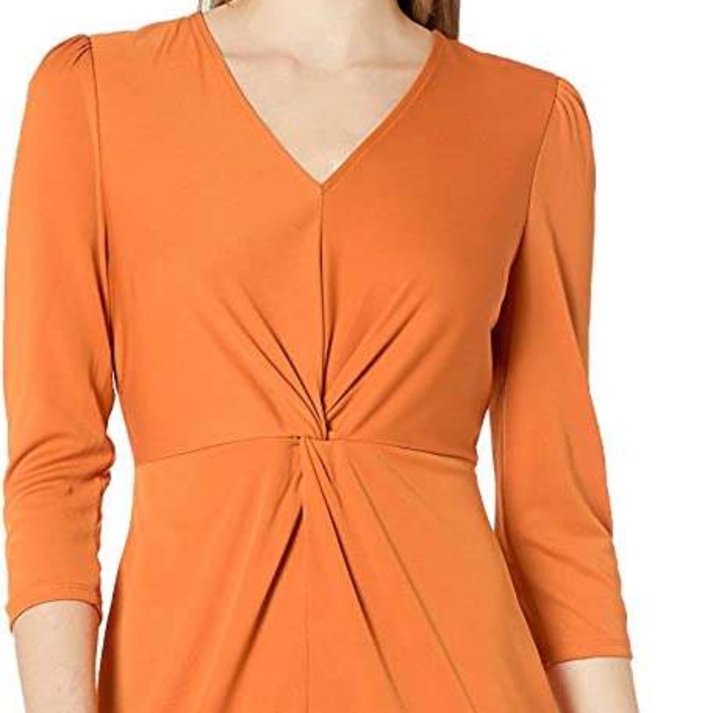 Lark & Ro Women's Long Sleeve Twist Front Dress Size XS
